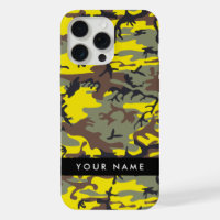 Yellow and Brown Camouflage Your name Personalize