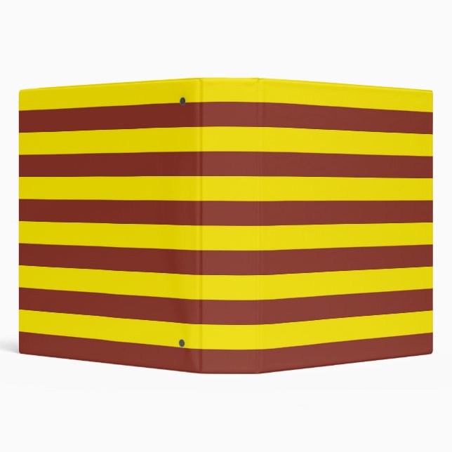 Yellow and Brown Stripes Design Binder (Background)