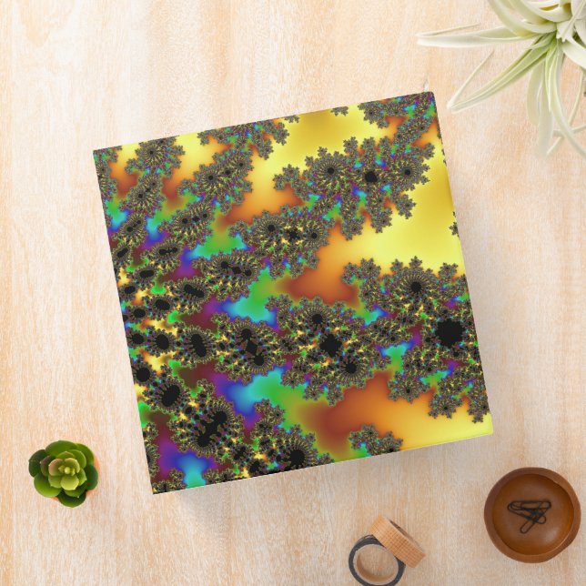 Yellow and Gold Burst Binder (In Situ)