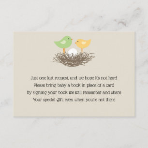 Yellow and Green Baby Bird's Nest Insert