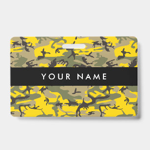 Yellow and Green Camo, Camouflage, Military, Army Badge
