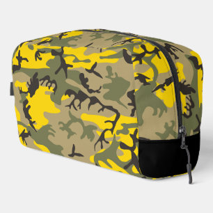 Yellow and Green Camouflage, Military, Army Dopp Kit