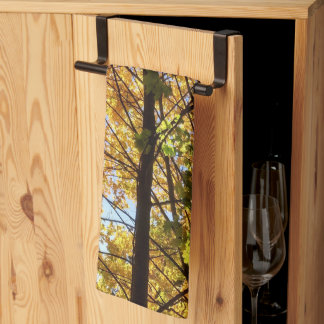 Yellow and Green Fall Foliage Kitchen Towel