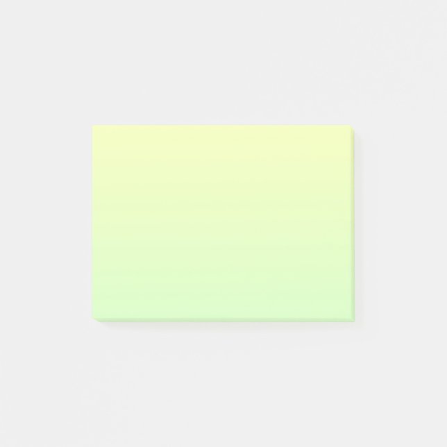 Yellow and Green Gradient Post-it Notes (Front)