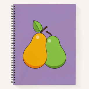 Yellow and Green Pears Notebook