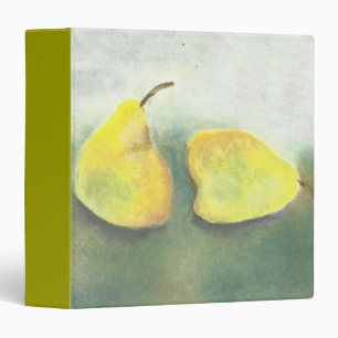 Yellow and Green Pears Recipe Binder