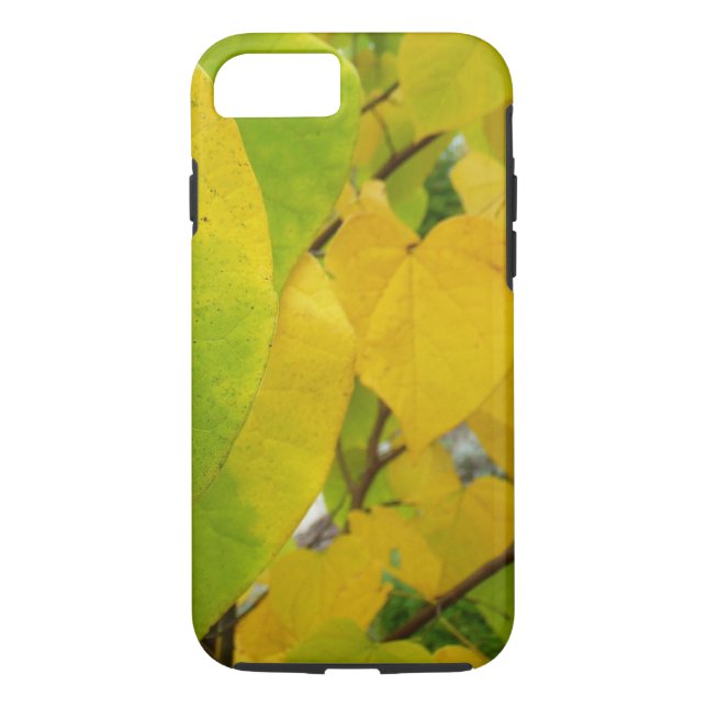 Yellow and Green Redbud Leaves Case-Mate iPhone Case (Back)