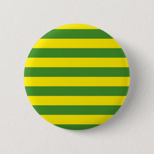 Yellow and Green Stripes 2 Inch Round Button