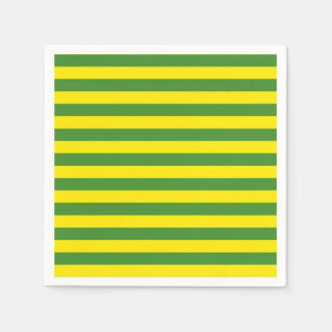 Yellow and Green Stripes Napkin