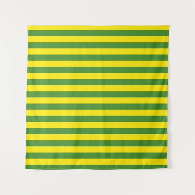 Yellow and Green Stripes Tapestry (Front)