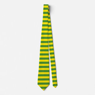 Yellow and Green Stripes Tie