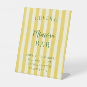 Yellow and Green Summer Bachelorette Pedestal Sign