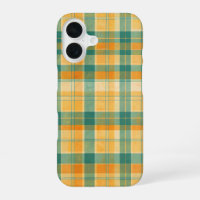 Yellow and Green Tartan Plaid Pattern