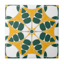 Yellow and Green tile