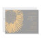 Yellow and Grey Abstract Floral Wedding Invitation
