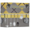 Yellow and Grey Argyle Recipe Binder