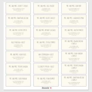 Yellow and Grey Baby Shower Guest Address Labels