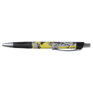 Yellow and Grey Camouflage, Military, Army Pen