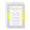 Yellow and Grey Chevron Baby Shower Invitations