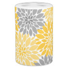Yellow and Grey Chrysanthemums Floral Pattern