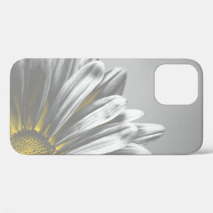Yellow and Grey Floral Highlights iPhone 12 Case