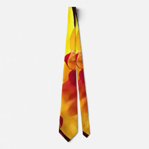 Yellow and Maroon Orchids Brassolaeliocattleya Tie