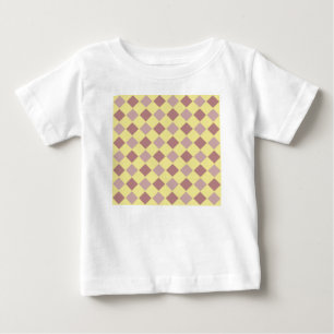 Yellow and mauve pastel pattern baby T-Shirt