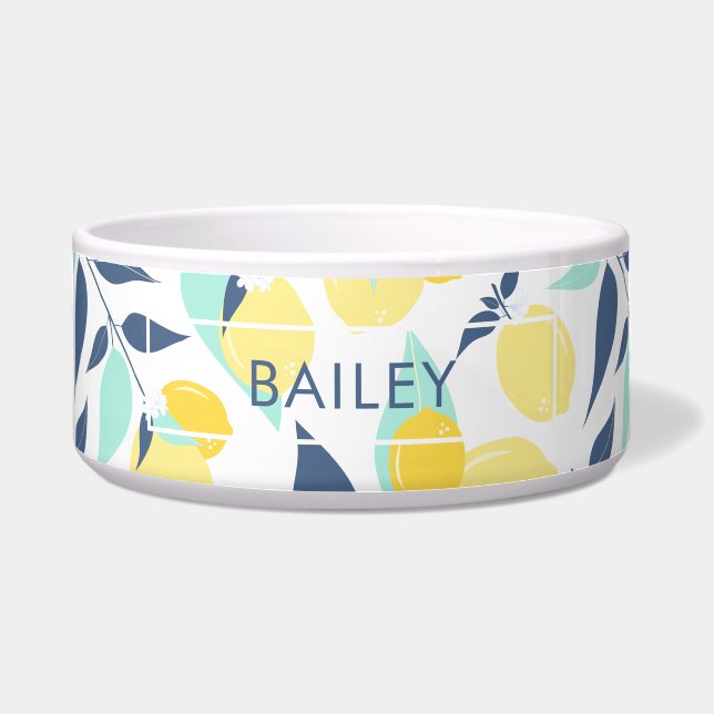 Yellow and Mint Lemons Pattern (Front)