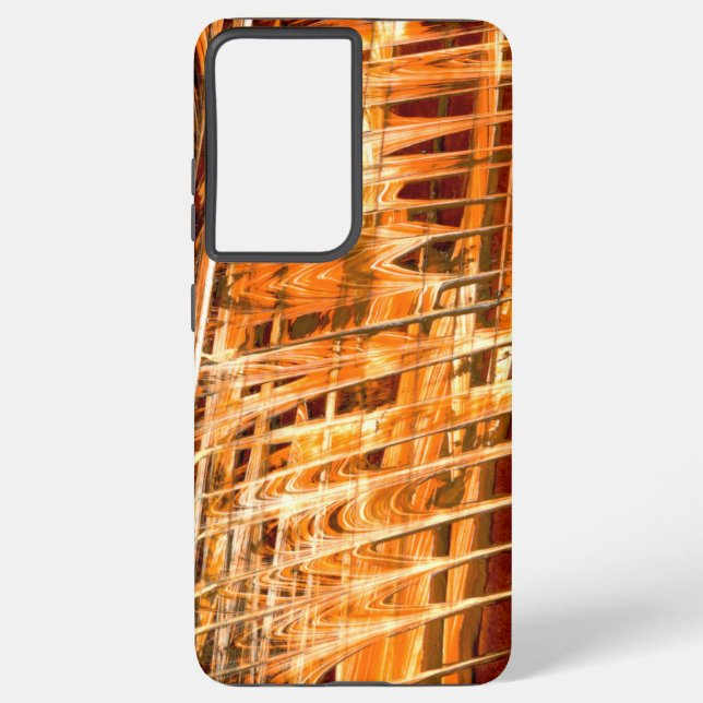 Yellow and Orange Combustion Samsung Galaxy S21 Ultra Case (Back)