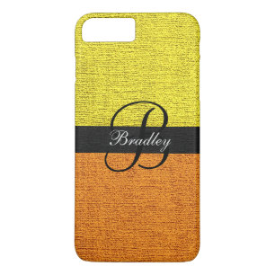 Yellow and Orange Elegant Monogram Case-Mate iPhone Case