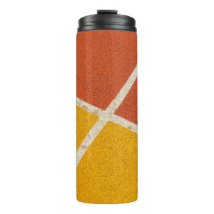 Yellow and orange flooring thermal tumbler