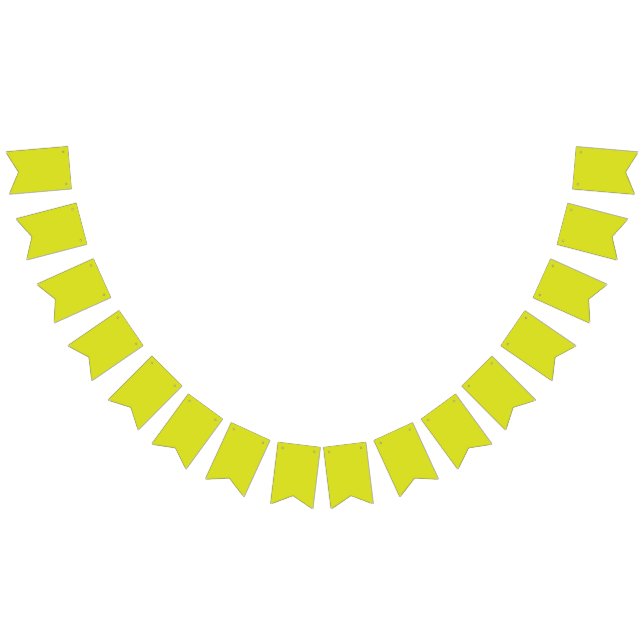 Yellow and orange geometric shapes are arranged ag bunting flags (All)