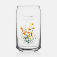 Yellow and Orange Meadow Wildflowers Bridal Shower