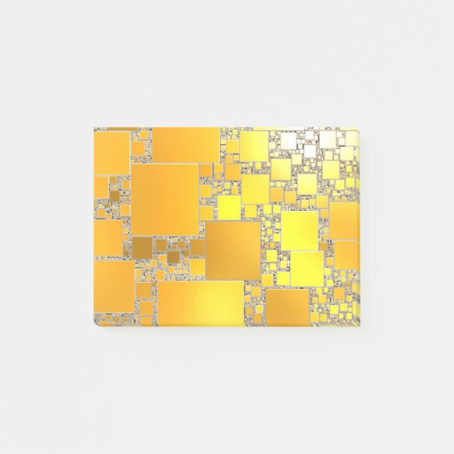 Yellow and Orange Squared Post It Notes (Front)