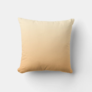 Yellow and Peach Colour Gradient Throw Pillow