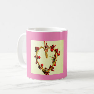 Yellow and Pink colourful mother's Day Heart  Coffee Mug