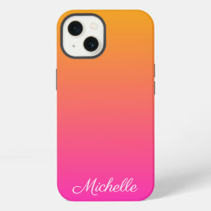 Yellow and pink gradient ombre Case-Mate iPhone ca 13 Case