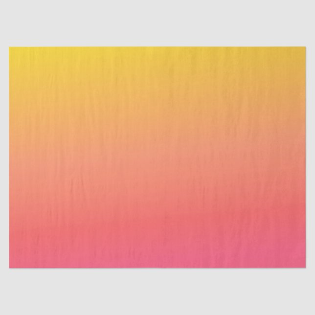 Yellow and Pink Gradient Tissue Paper (Front)