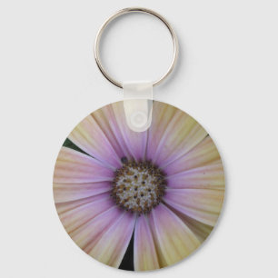 Yellow and Purple Daisy Flower Keychain