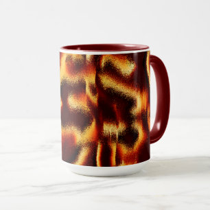 Yellow and red spots look blurred with defect mug