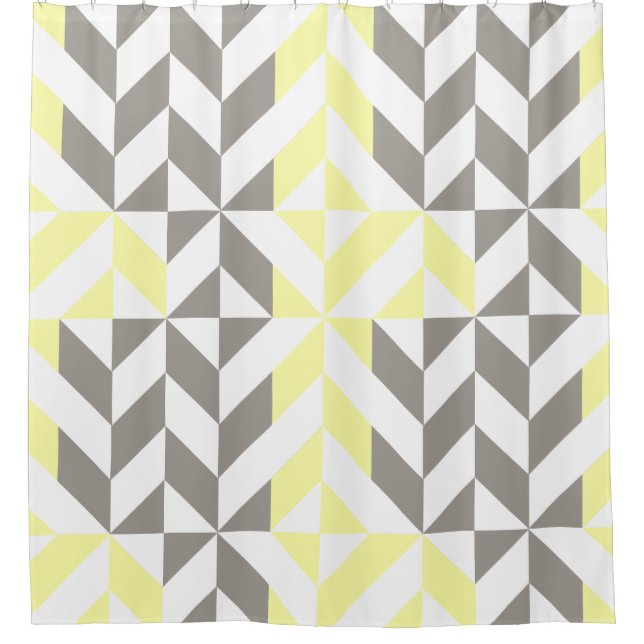 Yellow and Silver Geometric ZigZag (Front)