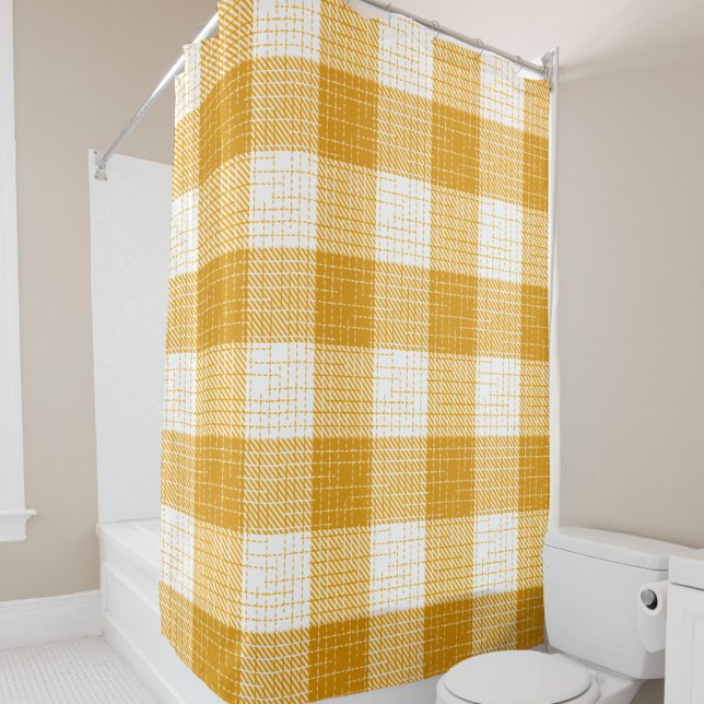 Yellow and White Bold Checkered Plaid Design  (Creator Uploaded)