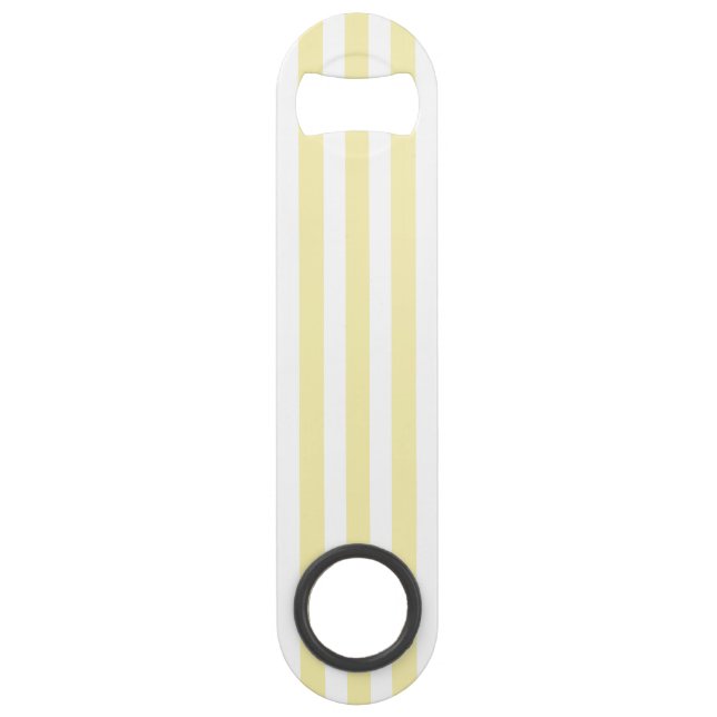 Yellow and white candy stripes bar key (Back)