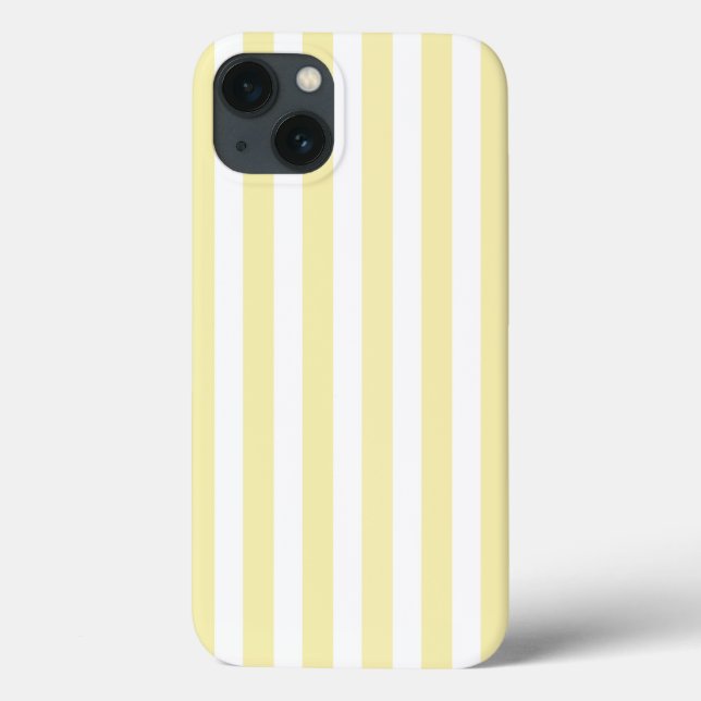 Yellow and white candy stripes Case-Mate iPhone ca Case-Mate iPhone Case (Back)