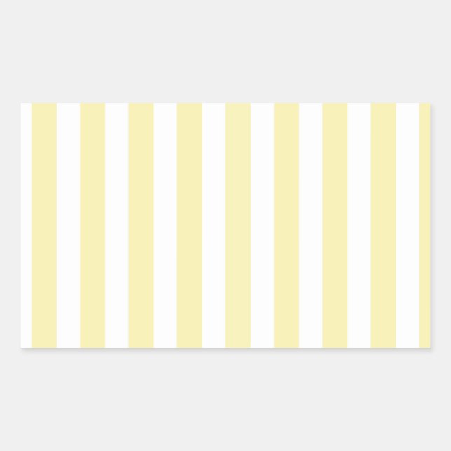 Yellow and white candy stripes sticker (Front)