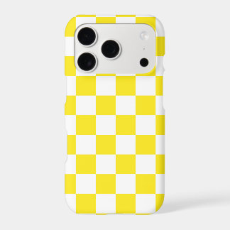 Yellow and White Chequerboard Pattern 