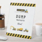 Yellow and White Construction Party Gifts Sign