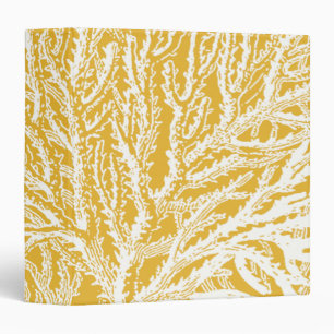 Yellow and White Coral Binder