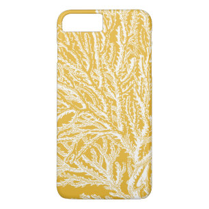 Yellow and White Coral Case-Mate iPhone Case