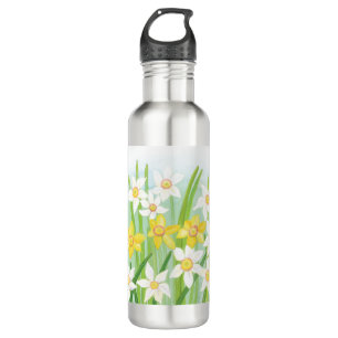 Yellow and White Daffodils in Spring  710 Ml Water Bottle